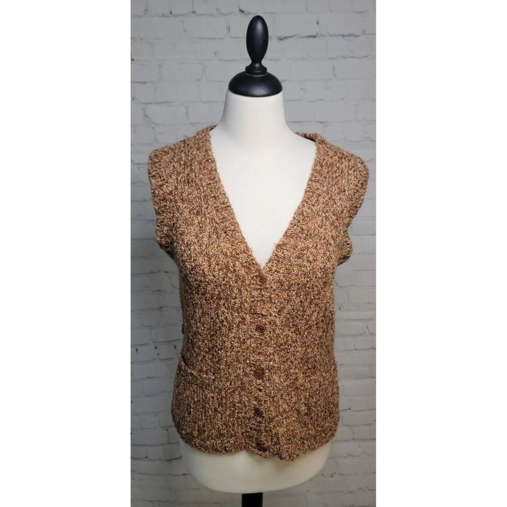 FDJ French Dressing Lightweight  Mixed Knit Vest Size Med